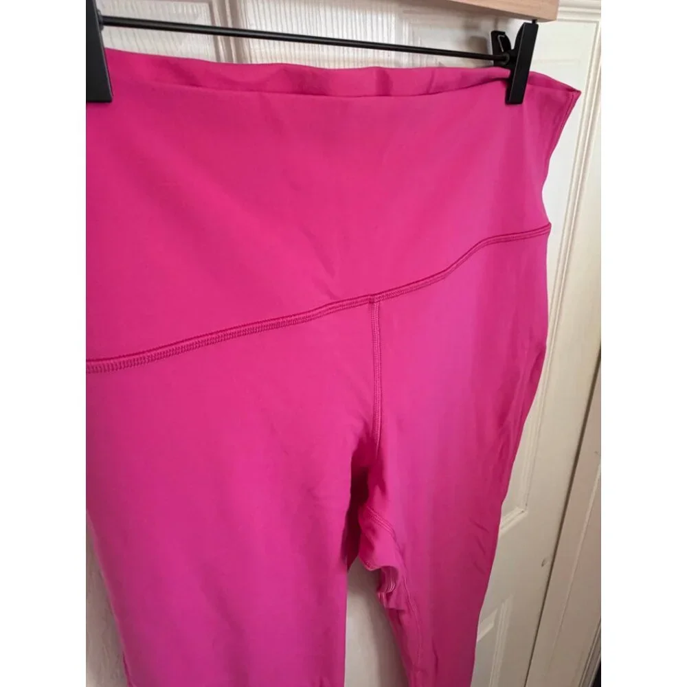 Lululemon Sonic Pink Align High-Rise Leggings 25” Crop Size 14 - Picture 5 of 6